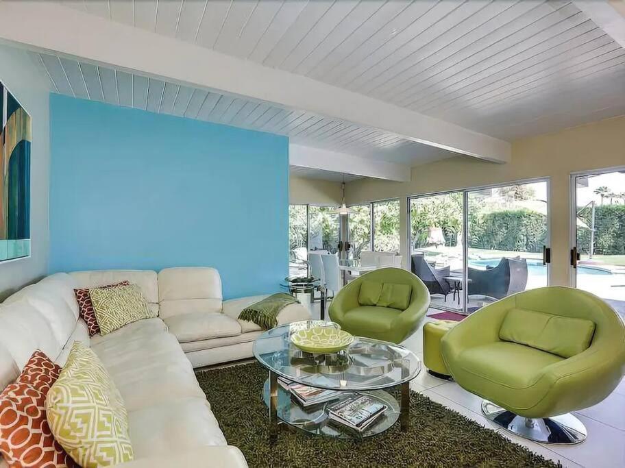 Serene 4 Bed 3 Bath Heated Pool Natural Backyard Heart Of Палм Спринг Екстериор снимка